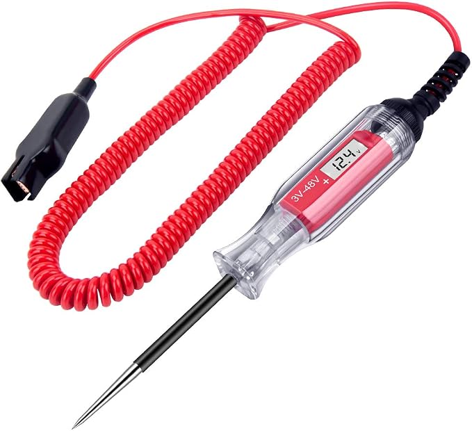 Large Size Heavy Duty 3-48V Digital LCD Circuit Tester by JASTIND