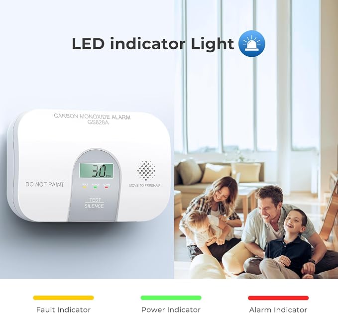 Siterwell Carbon Monoxide Detectors, 10 Year Product Life Portable Carbon - Image 4