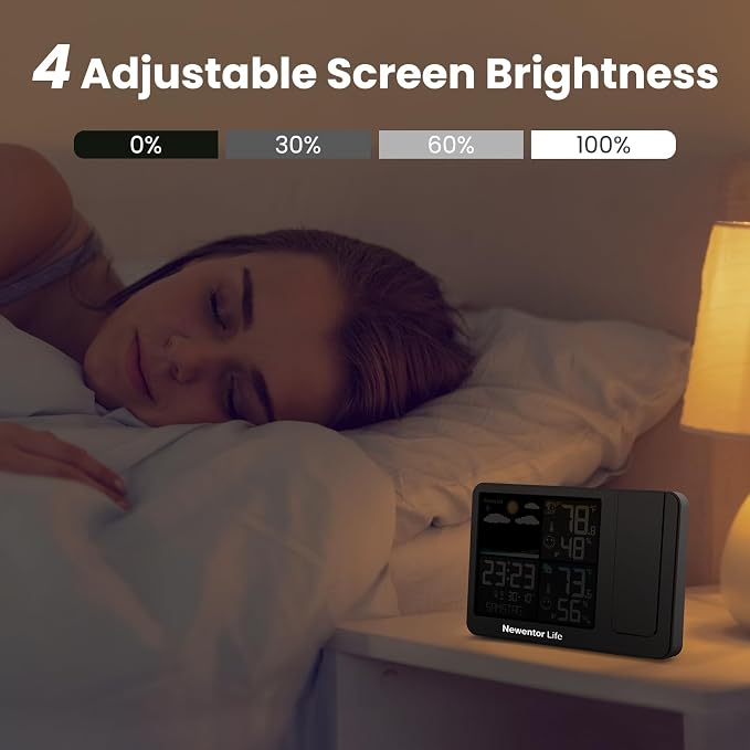 Newentor Projection Alarm Clock, Projection Clock - Image 6