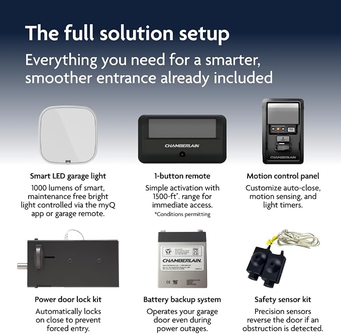 Chamberlain RJO101MC Ultra-Quiet Wall Mount Garage Door Opener - Image 9