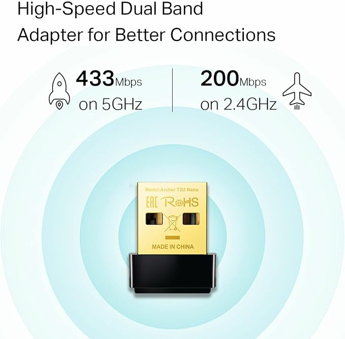 TP-Link Nano AC600 USB WiFi Adapter- 2.4G/5G Dual Band Wireless Network - Image 2