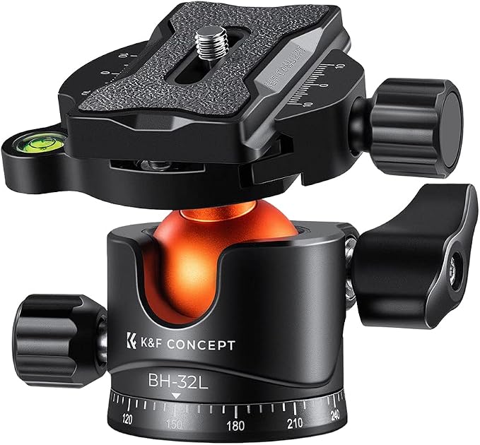 K&F CONCEPT 32mm Metal Tripod Ball Head 360 Degree Rotating Panoramic by KFCONCEPT