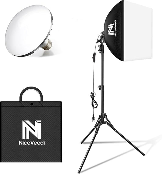 Softbox Lighting Kit, NiceVeedi 16'' x 16'' Softbox Photography Lighting Kit by NiceVeediOfficial