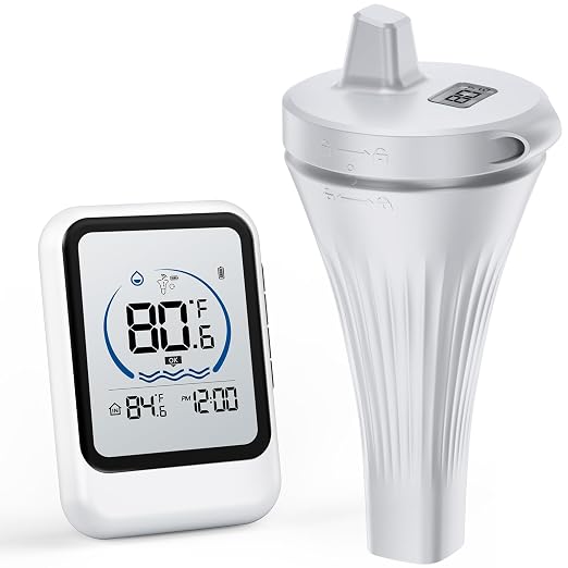 Wireless Pool Thermometer with Indoor Monitor by Enaud