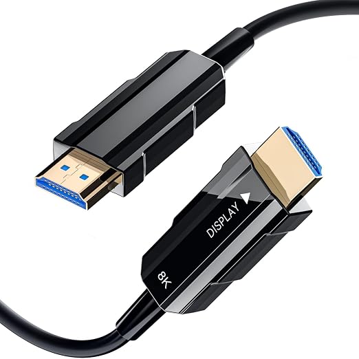 8K HDMI 2.1 Cable 175ft, Long Fiber Optic HDMI Cable, Ultra High Speed Thin by RUBMUD