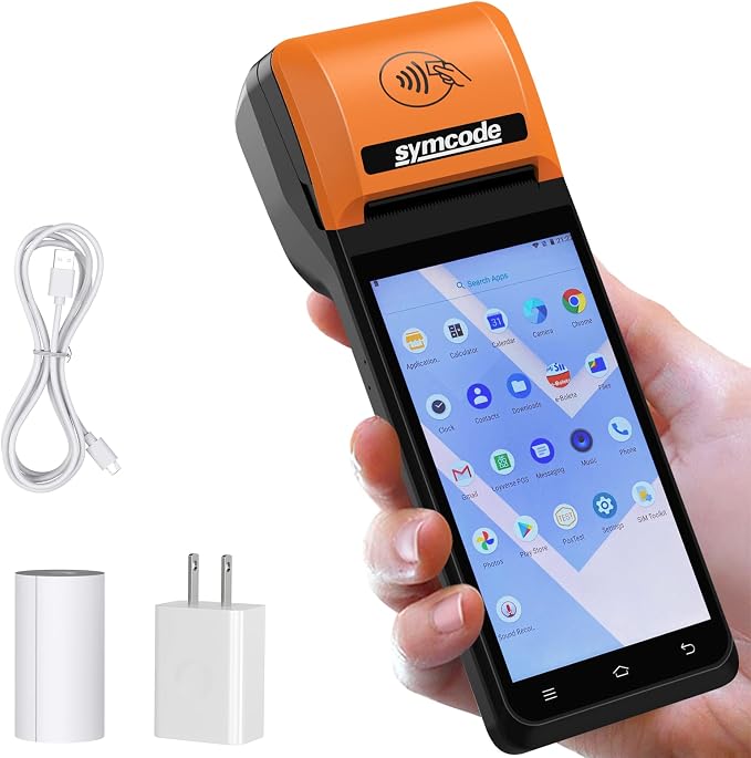 symcode POS PDA Thermal Receipt Printer, 1D 2D Barcode Scanner Handheld PDA by ProfessionalBarcodeScanner