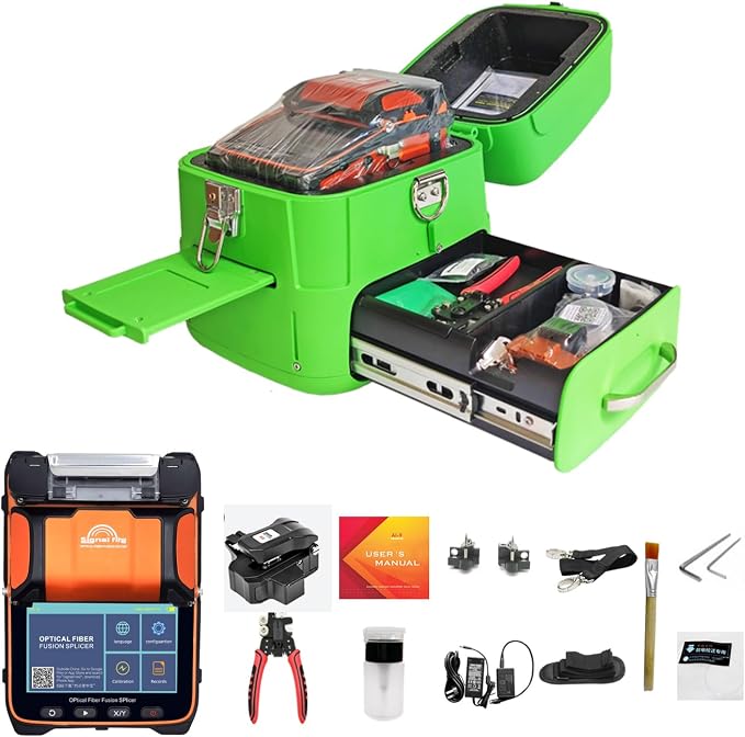 Fusion Splicer Fiber Optic AI-9 Optical Fiber Splicer Fiber Optic Splicing by QIIRUN