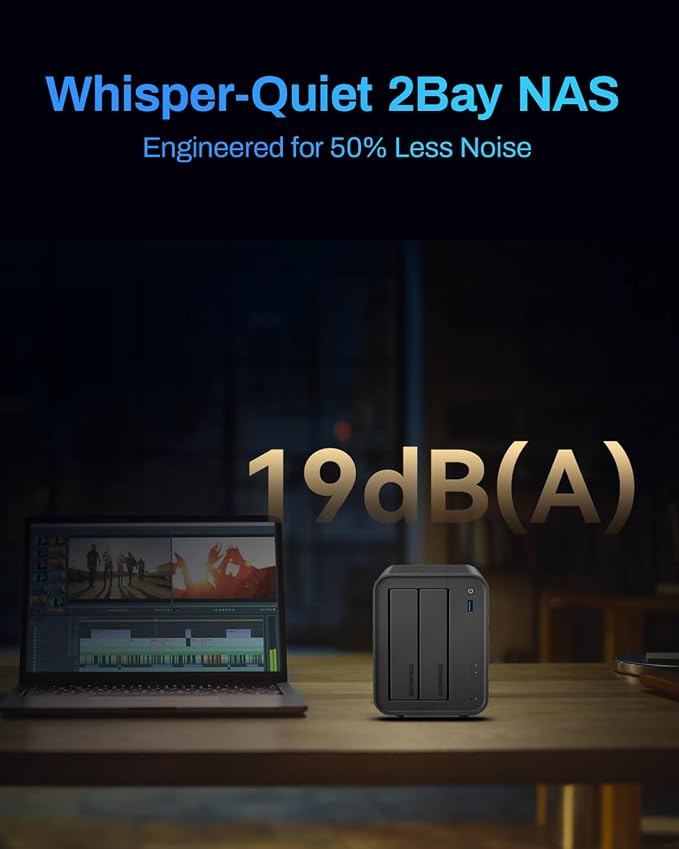 TERRAMASTER F2-425 2-Bay NAS Storage - Image 7