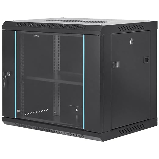 VEVOR 9U Wall Mount Network Server Cabinet, 15.5'' Deep, Server Rack Cabinet - Image 9