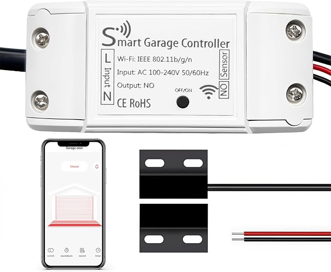 Smart Garage Door Opener, Universal WiFi Garage Door Remote Controller by Unknown