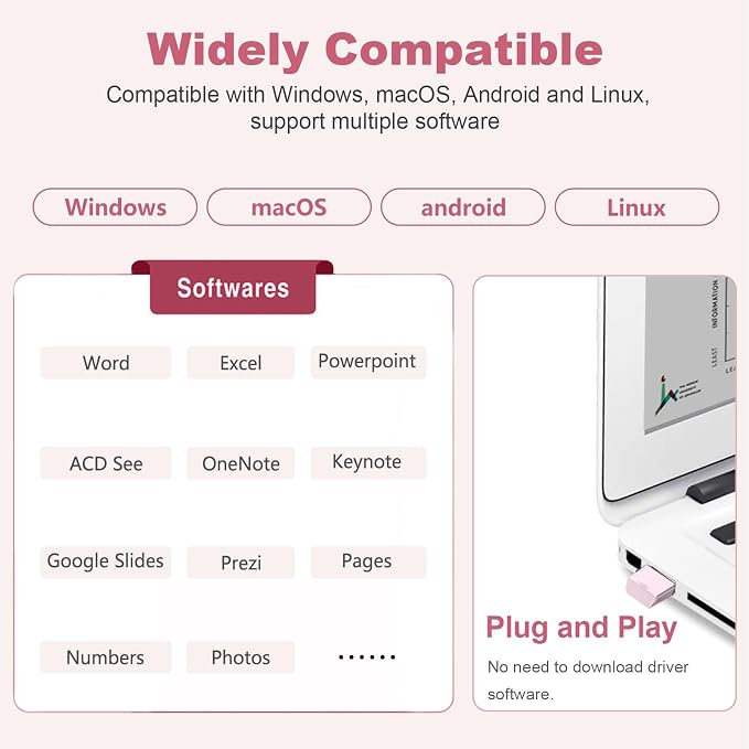 Norwii N26 Wireless Presentation Clicker, Presentation Remote, PowerPoint - Image 6