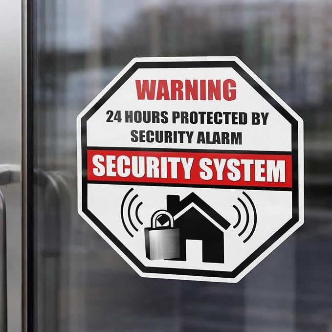 Front Self Adhesive Vinyl Outdoor/Indoor 89mm X 89mm Home Business Security - Image 4
