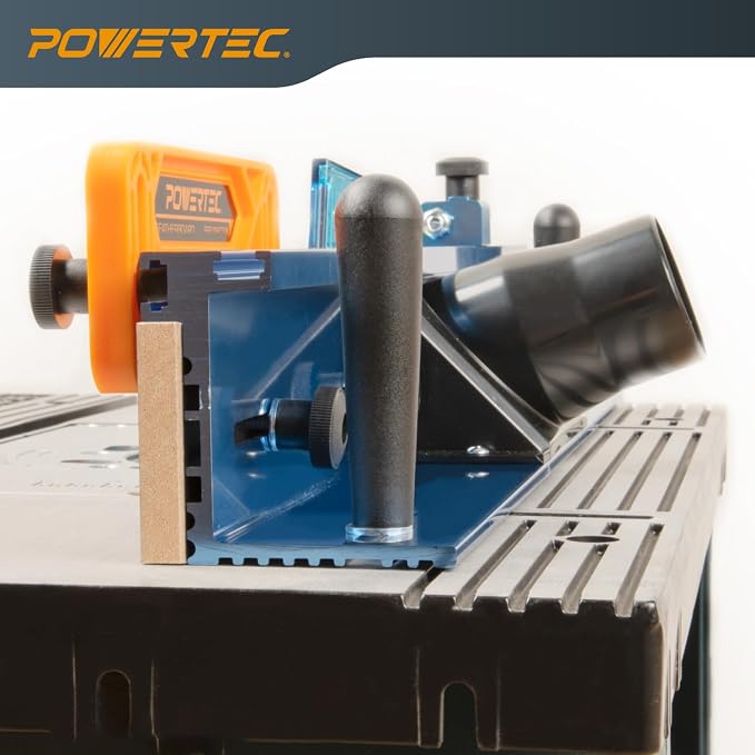 POWERTEC 72032 Deluxe Router Table Fence System 3-3/8" Tall 24" Long and Rail - Image 6