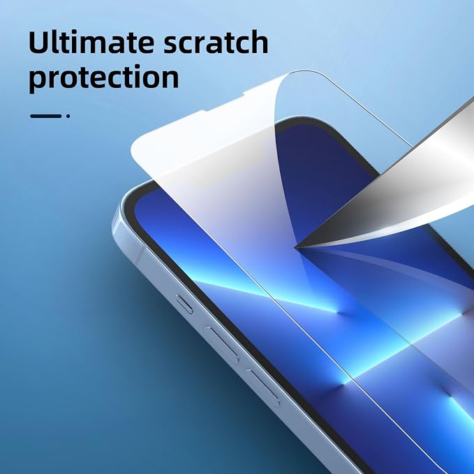 NEW'C 3x for iPhone 13 Pro Screen Protector+ 3x Camera Lens Protector, Sensor - Image 7