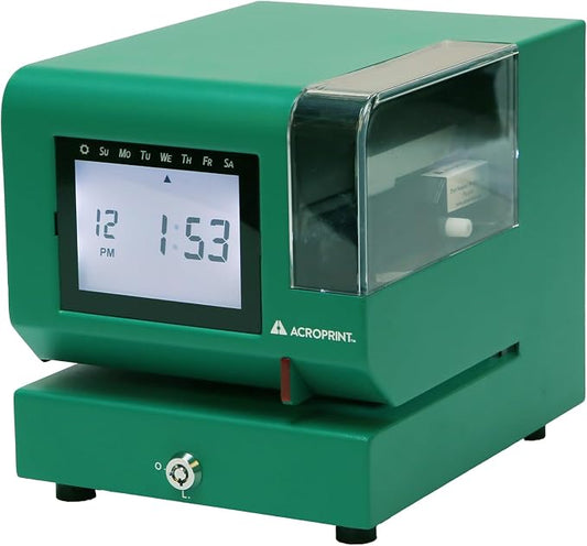 Acroprint M150MC4 Heavy-Duty Digital Time Recorder, Steel Construction by Acroprint