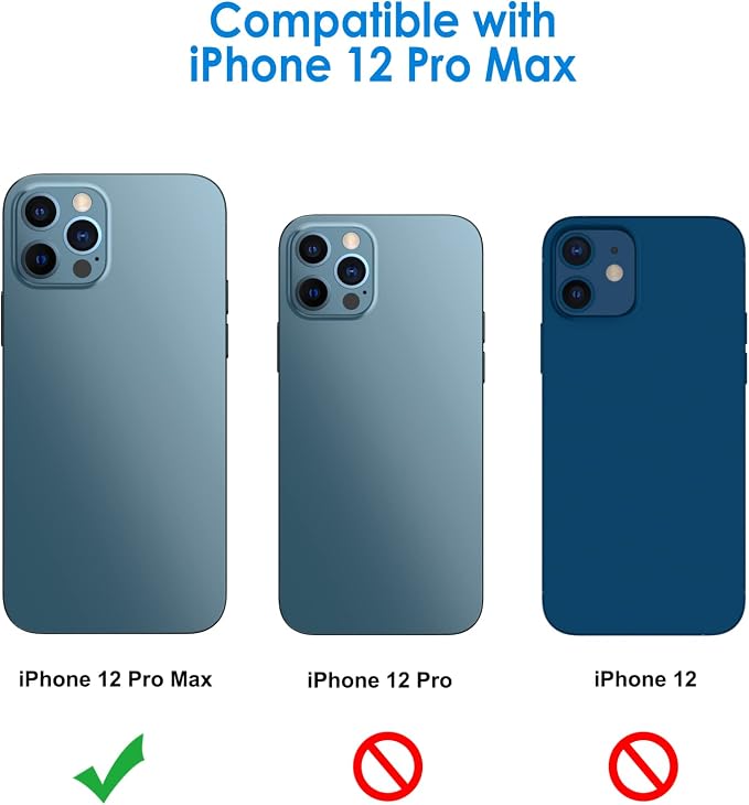 JETech Camera Lens Protector for iPhone 12 Pro Max 6.7-Inch, 9H Tempered Glass - Image 2