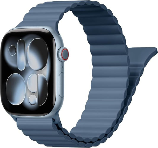 Magnetic Sport Bands for Apple Watch Band 40mm 38mm 41mm 42mm 44mm 45mm 46mm by BXUXOHS