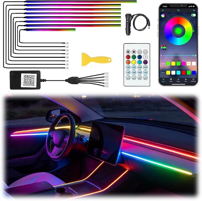 Acrylic Interior Car LED Lights by TEKSHINNY