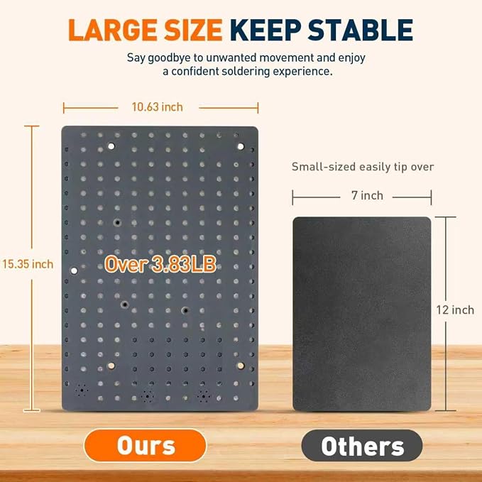Silicone Mat Helping Hands Soldering Station, 30X/10X Magnifying Glass - Image 6