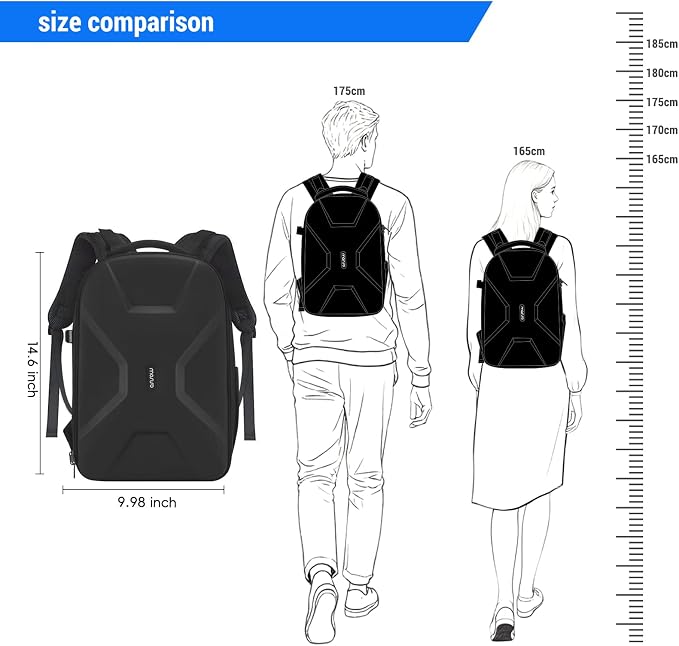 MOSISO Camera Backpack, DSLR/SLR/Mirrorless Photography Camera Bag Full Open - Image 7