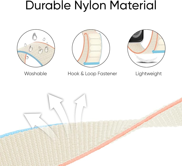 6 Pack Sport Nylon Loop Band Compatible - Image 2