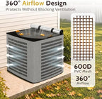 COSFLY 2 in 1 AC Covers for Outside Units, Full Mesh 28”W x 28”D x 32”H - Image 4