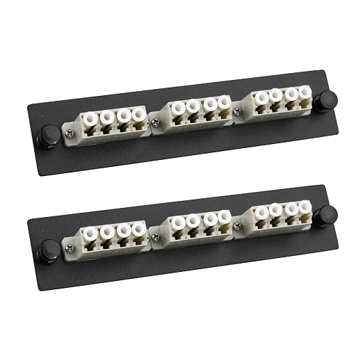 2-Pack LC/MM Fiber Patch Panel, 3 Multimode Gray 4 Channels LC Adapters by Duogaliaopticalfiberproduct