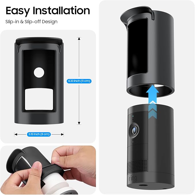 Fintie Silicone Case for Ring Outdoor Cam Plus, Soft Silicone Weather Resistant - Image 7