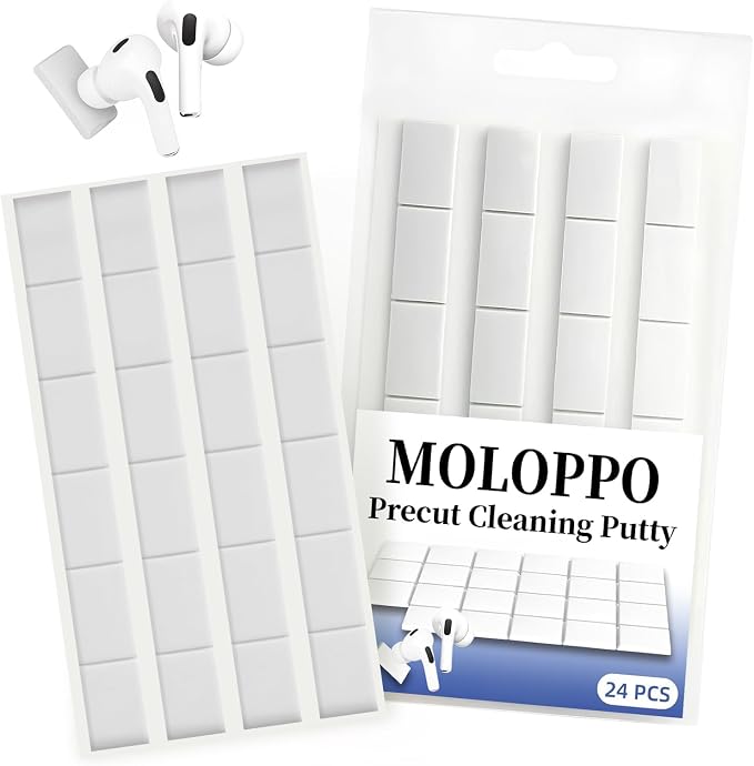Moloppo 24pcs 0.6" * 0.9" Large Particles Cleaning Putty by MOLOPPOCase
