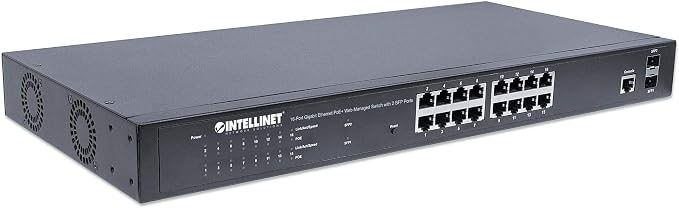 Intellinet 16 Port Gigabit Managed PoE Switch - Image 3