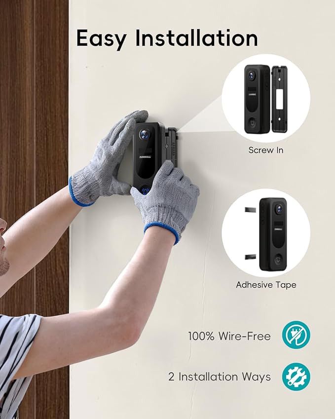 ZUMIMALL Doorbell Camera Wireless No Subscription - Image 4