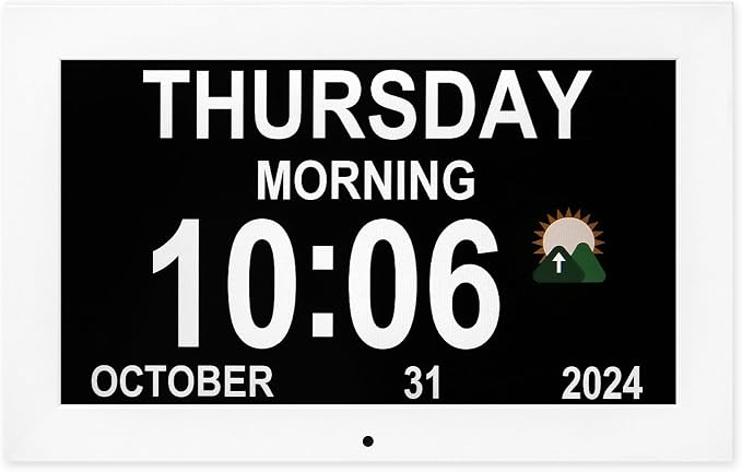 Dementia Clock with 12 sets of alarms paired with 20 usage scenarios, Large - Image 4