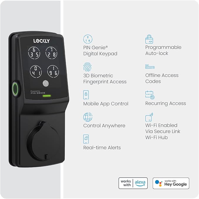 Lockly Secure Pro Wi-Fi Smart Door Lock, Keyless Entry - Image 9
