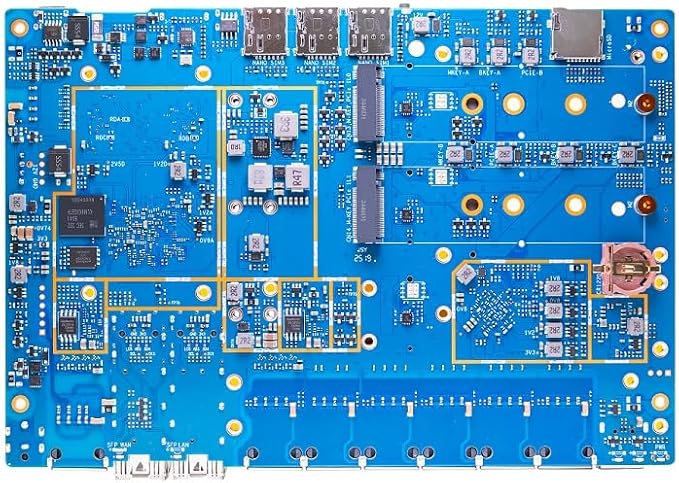 youyeetoo BPI-R4 Pro 8X/4E WiFi 7 Router Board, 8GB DDR4 MT7988A Cortex-A73 - Image 7