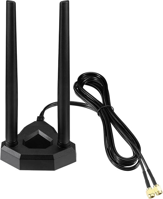 Eightwood Dual Band WiFi Antenna 2.4GHz 5GHz RP-SMA WiFi Antennae by Eightwood