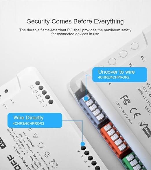 SONOFF 4CH R3 Smart Switch, 4 independently Channel WiFi Remote Time Switch - Image 5
