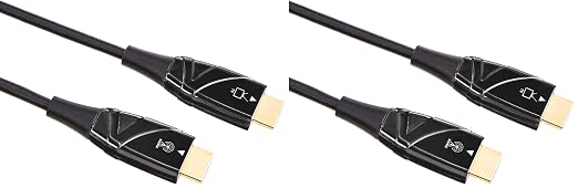 Amazon Basics HDMI Fiber Optic Cable, 18Gbps High-Speed, 48-Bit Color, Audio by AmazonBasics