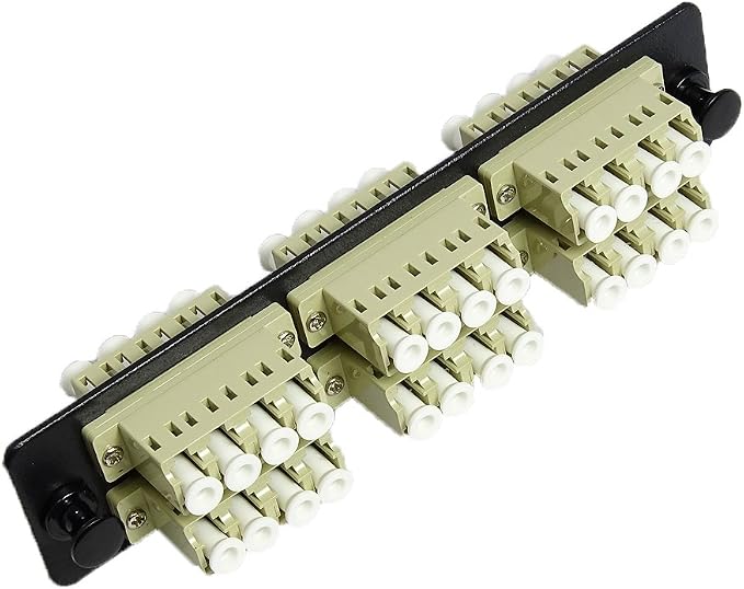 RiteAV LGX Footprint Fiber Optic Cable LC Adapter Patch Panel 6 Ports Loaded by RiteAV