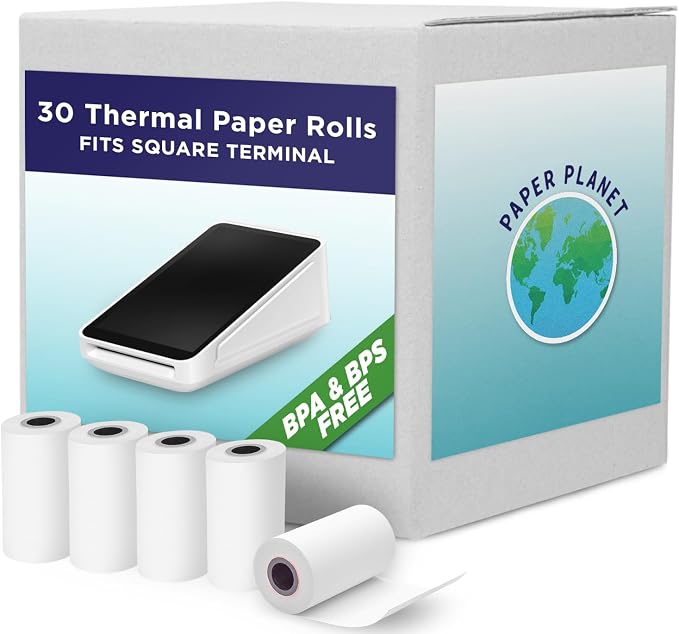 BPA and BPS Free Thermal Paper for Square POS by Paper Planet | Credit Card by PaperPlanet