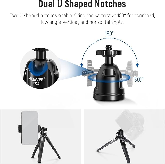 NEEWER Mini Metal Table Tripod - Image 6