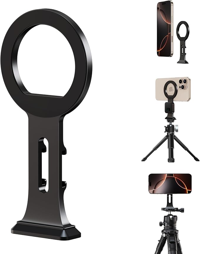 elitehood Aluminum Magsafe Tripod Phone Mount, Compact Phone Holder by Builtyourelitelive