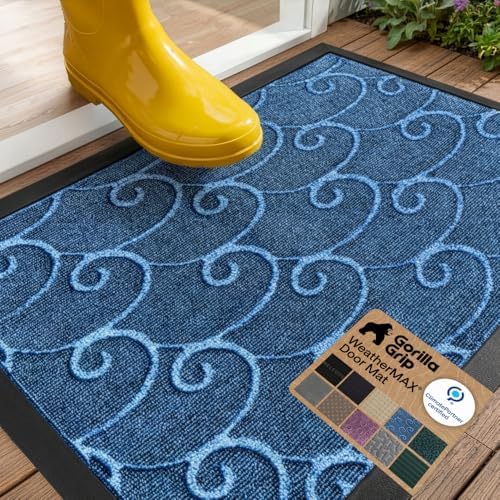 GORILLA GRIP WeatherMAX Door Mat, Indoor Outdoor by GorillaGrip
