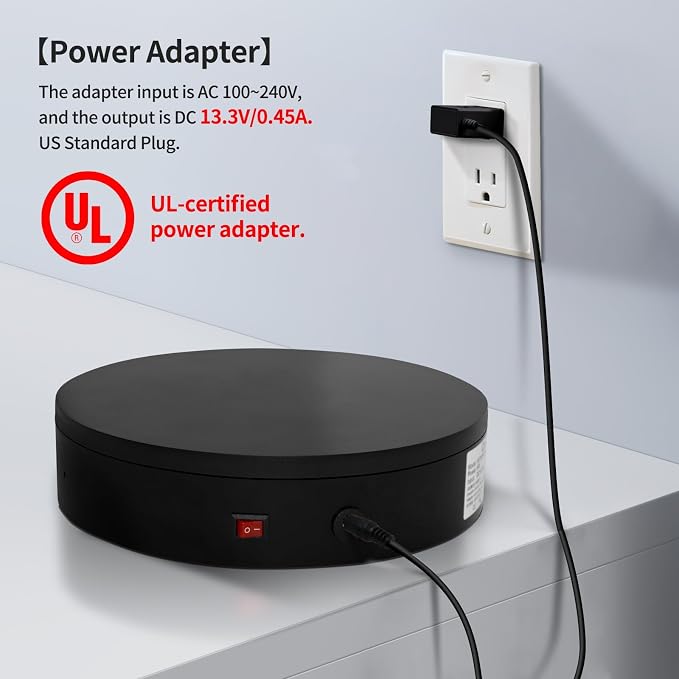 Remote Motorized Electric Turntable Rotating Display Stand Spinning Rotating - Image 9