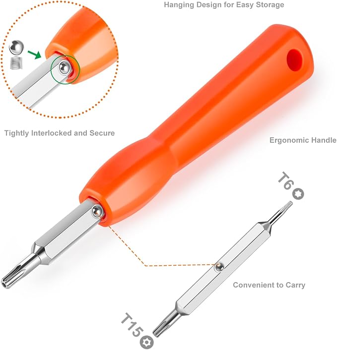 Video Doorbell Screwdriver, Double-Ended T6 T15 Screw Driver Tool - Image 3