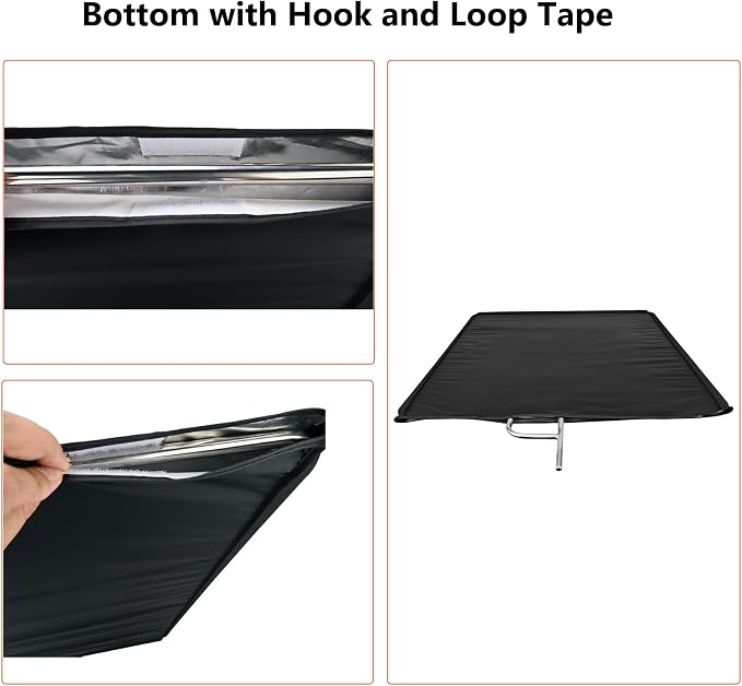 Photography Light Reflector Flag Kit, 30x35inches/75x90cm, 4-in-1 - Image 6