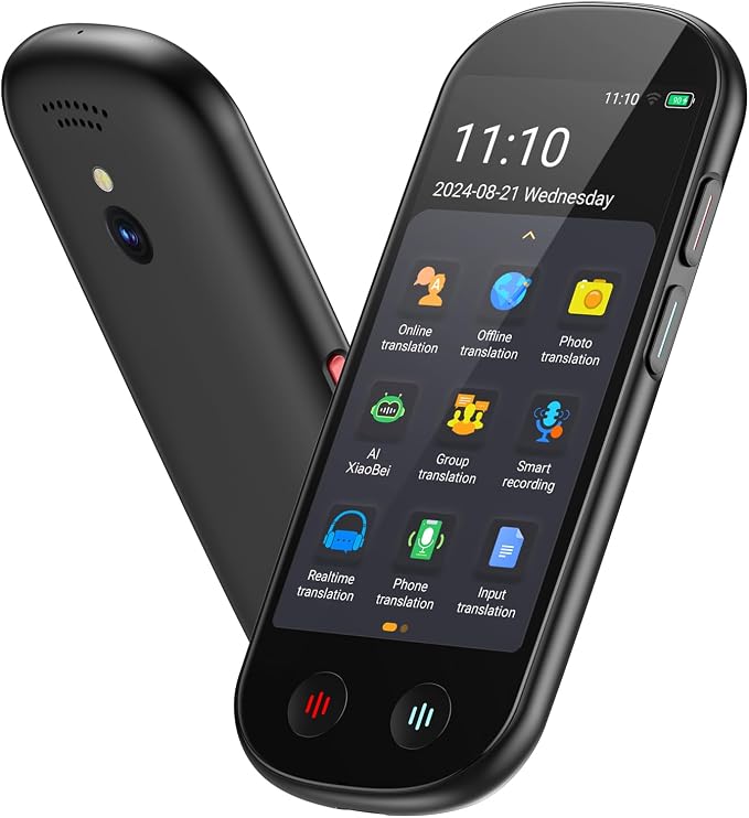 Language Translator Device No WiFi Needed, Upgraded ChatGPT Ai Translator by Simbago