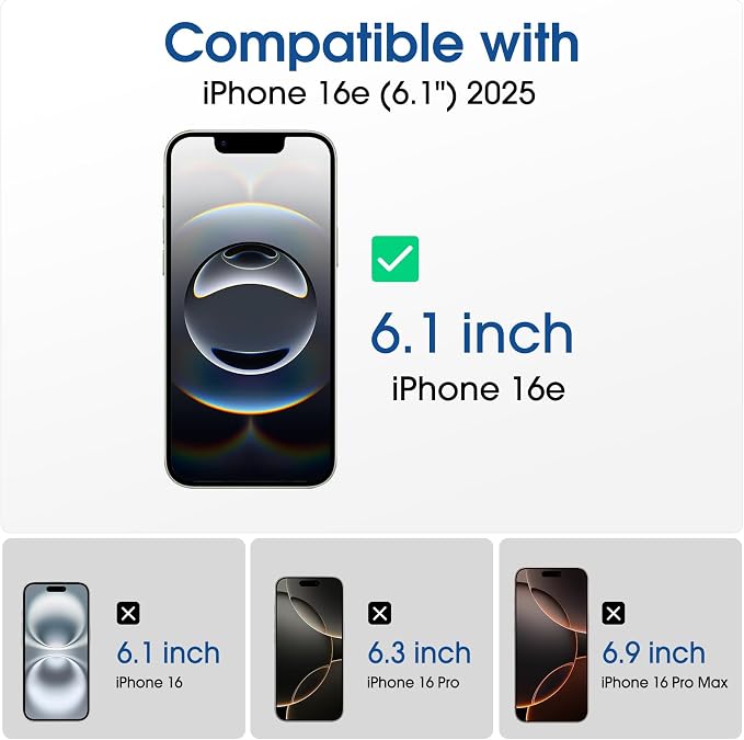 amFilm Auto-Alignment OneTouch for iPhone 17e / iPhone 16e Screen Protector + - Image 2