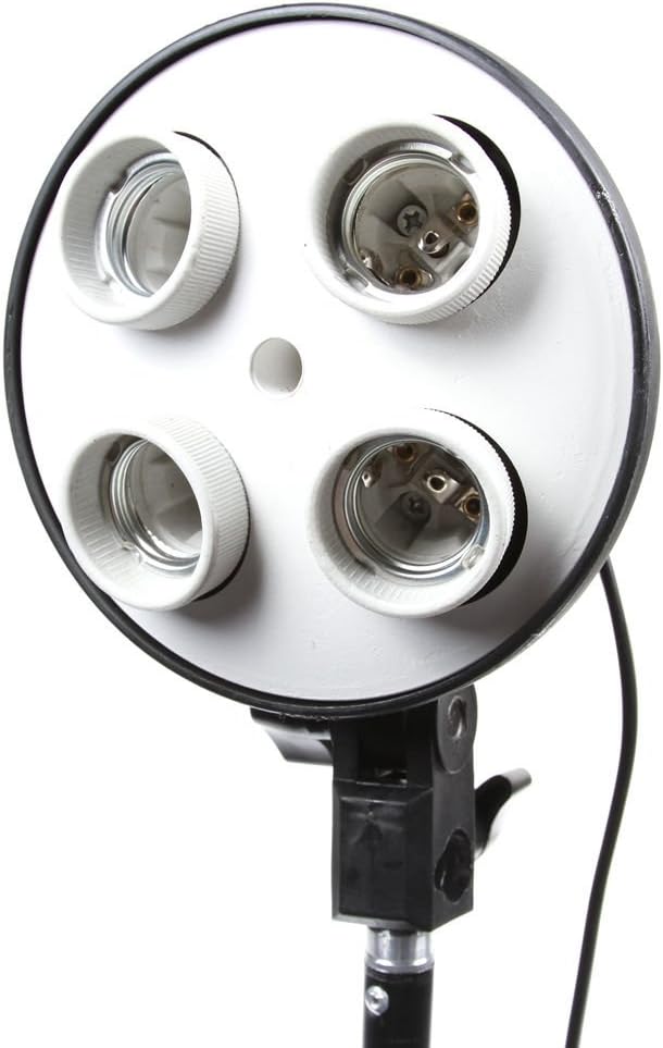 FocusFoto 4-in-1 E27 Base Socket Splitter Light Lamp Bulb Head Adapter Umbrella - Image 4