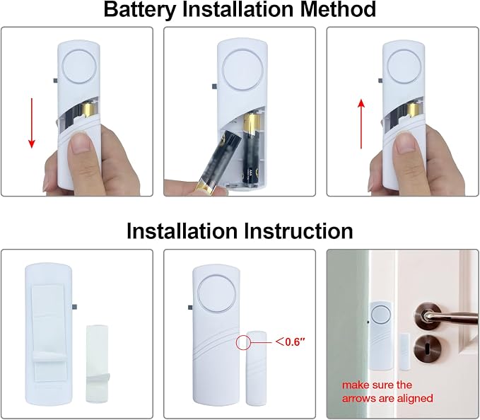 Door Window Alarm, 95DB Door Alarms - Image 6