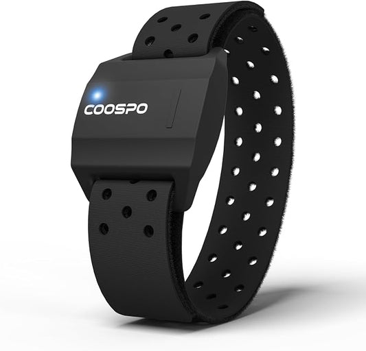 COOSPO Armband Heart Rate Monitor, Rechargeable Dual Band IP67 HRM, Compatible by COOSPO